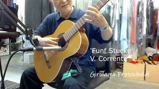 'Funf Stucke' V. Corrente Girolamo Frescobaldi