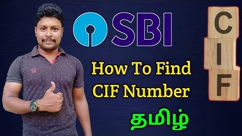 How to Find SBI Account CIF Number tamil | Find SBI CIF Number | Star online