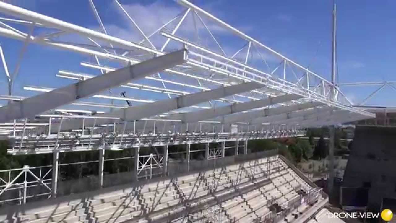 Vidéo Drone du chantier du Stade Bollaert à Lens