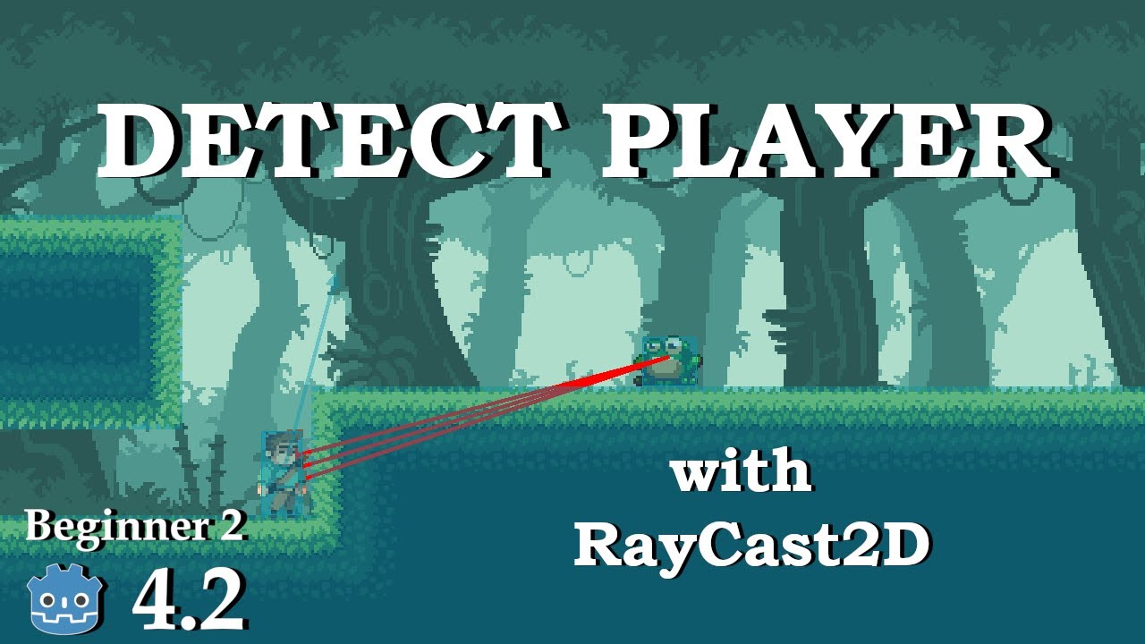 player detection with LOS - Learn Godot 4 2D - no talking - YouTube