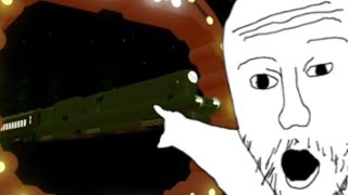 funny flying ghost train