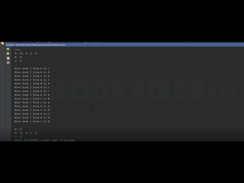 Solve Tower of Hanoi Problem (Recursive Solution) in Java