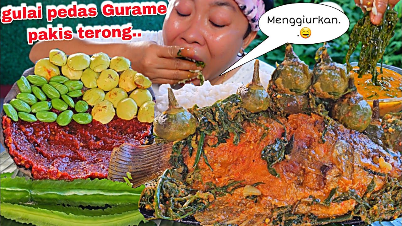 MENGGIURKAN 🤤‼️GURAME PAKIS TERONG .SAMBAL DAN LALAPAN