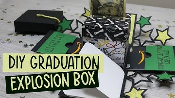 Graduation Explosion Box Tutorial - Cricut Graduation Ideas