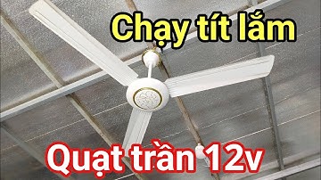 Shop Solar - Quạt trần 12v chạy trực tiếp từ tấm pin năng lượng mặt trời, không chổi than