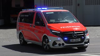 Hamburgs Erster Vito Elw Einsatzfahrt Nagelneuer C-Dienst Feuerwehr Hamburg Alsterdorf F16