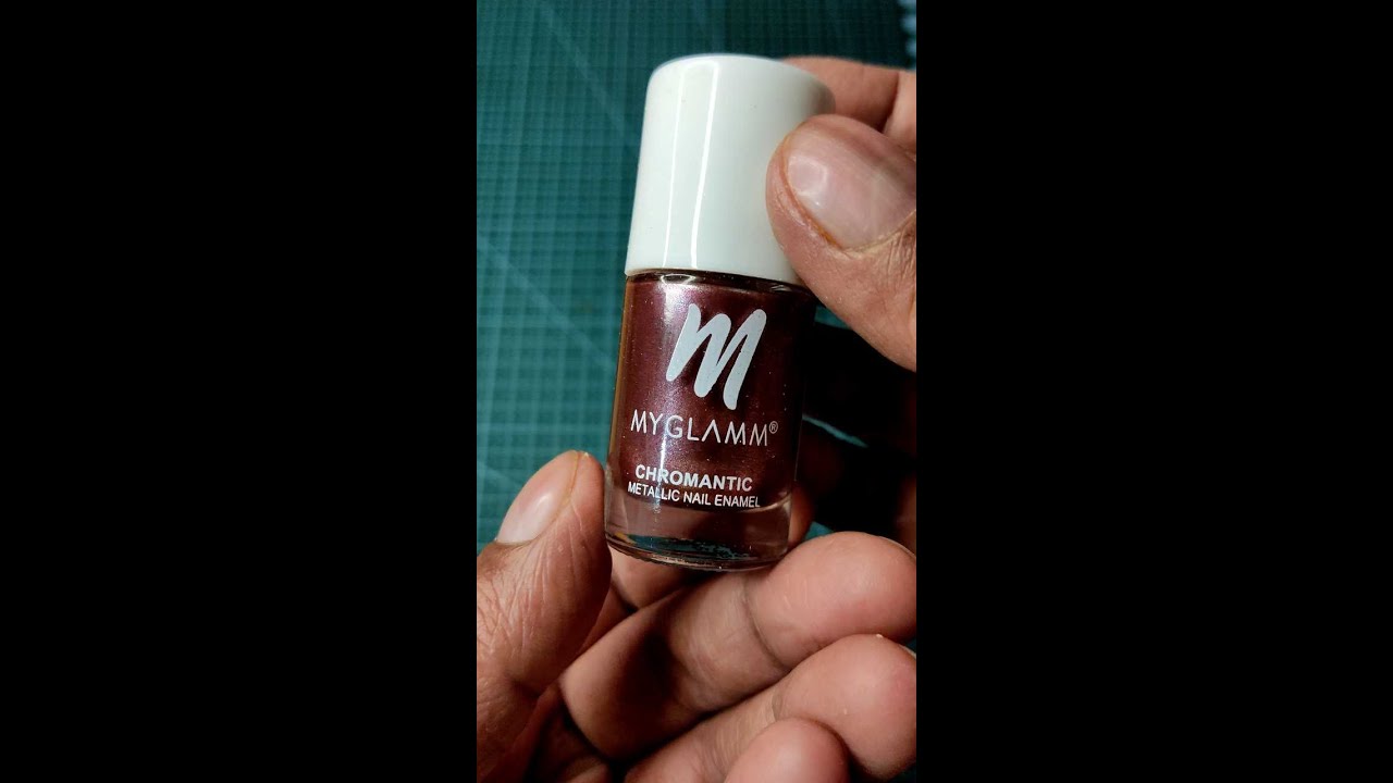 MyGlamm Chromantic Metallic Nail Enamel|Geisha|Dark Pink Shade|Metallic|Chrome Finish|MyGlamm