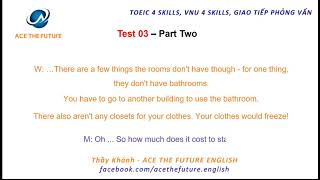 Listening Test 3 Sách 5 PRACTICE TESTS for the VNU-EPT