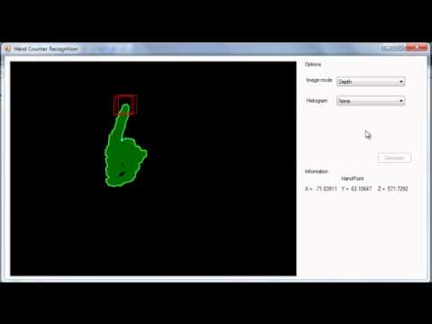 Fingertip detection using Kinect depth senssor