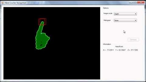 Fingertip detection using Kinect depth senssor