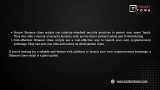 Binance Clone Script A Scalable and Secure Platform for Trading Cryptocurrencies