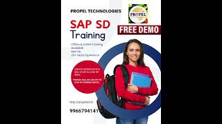 Looking to build a strong career in SAP? Join Propel Technologies and master SAP SD