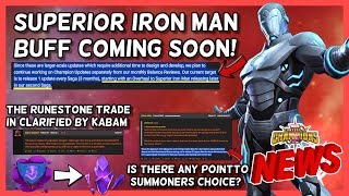 Kabam Clarify The NC Runestone Trade In Situation | MCOC Discord Controversy + S-Iron Man Buff [MCN]