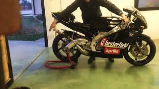 Aprilia rs 250 warm up - parte 1