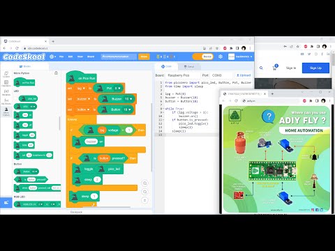 Home Automation using Raspberry Pico in MicroPython with CodeSkool Scratch