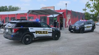 Man shot after allegedly causing a disturbance and damaging businesses