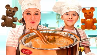Ruby and Bonnie went to Switzerland's Chocolate Museum | Kids adventures