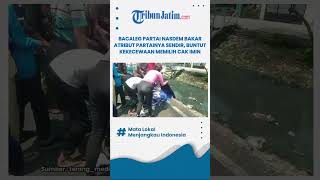 Bacaleg Partai Nasdem Bakar Atribut Partainya Sendir, Buntut Kekecewaan Memilih Cak Imin