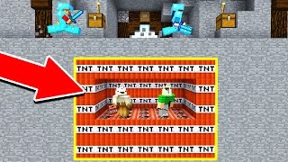 UNDERGROUND MINECRAFT TNT TROLL! (Minecraft Trolling)