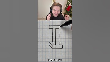 How To Draw A 3D Letter 😳
