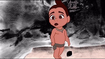 EMO MOANA DIGITAL SPEEDPAINT + SPOKEN WORD POETRY