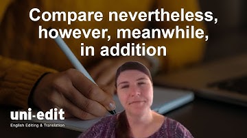 Nevertheless vs. However vs. Meanwhile vs. In addition