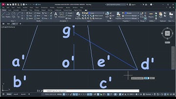 Projection of Pentagonal Pyramid Freely Suspended from a Corner in AutoCAD | Engineering Graphics