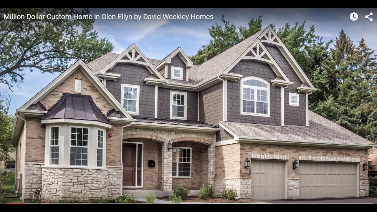 Million Dollar Custom Home in Glen Ellyn by David Weekley Homes YouTube
