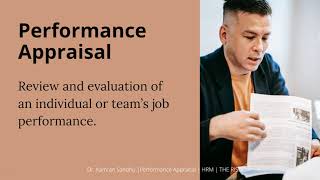 How to conduct Performance Appraisal | HRM | Dr. Sandhu | Unit 16
