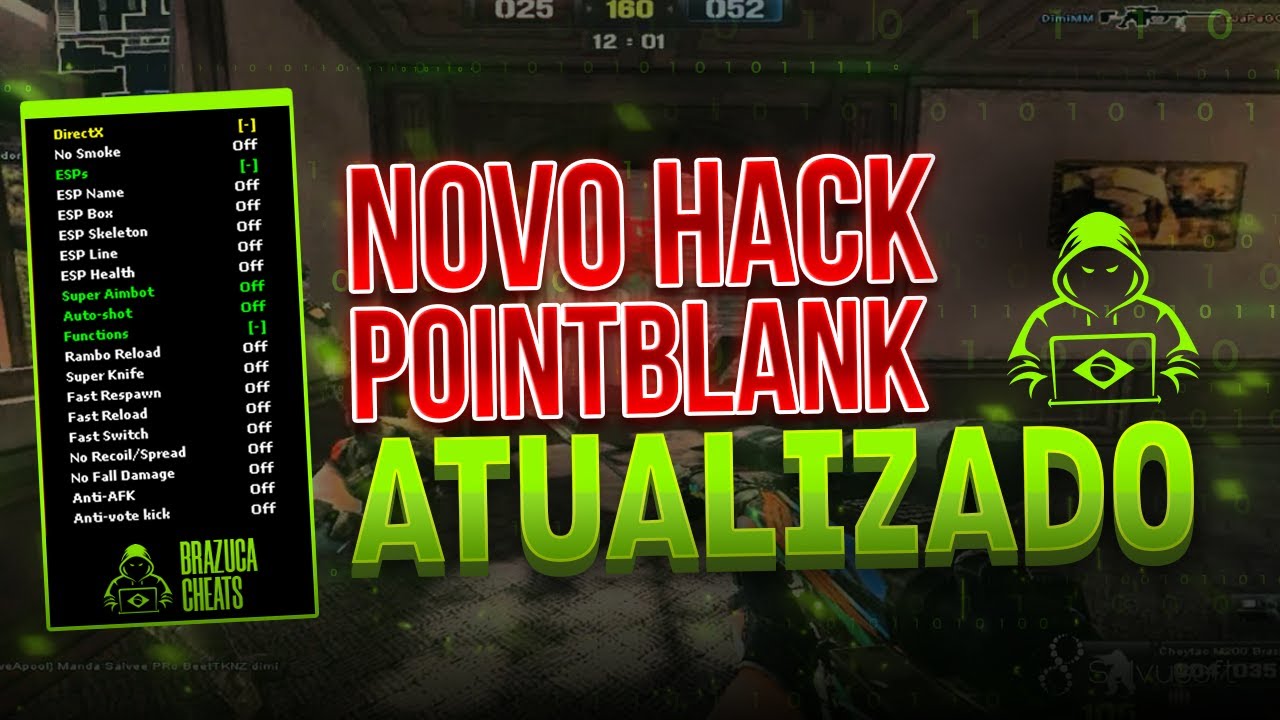 SAIU! NOVO HACK ATUALIZADO PBBR - POINT BLANK BR - AIMBOT, WALL + FUNÇÕES, NOVO CHEAT INDETECTÁVEL