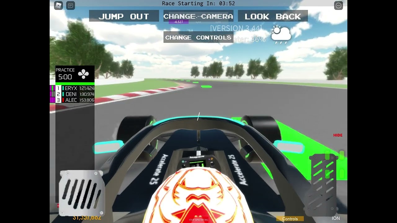 Canada hotlap, light rain. IFR RACING (mobile)