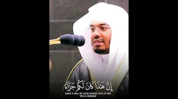 وَيَطُوفُ عَلَيْهِمْ وِلْدَانٌ مُّخَلَّدُونَ ~ تلاوة كردية جميلة تريح النفوس للشيخ ياسر الدوسري 😴🤍