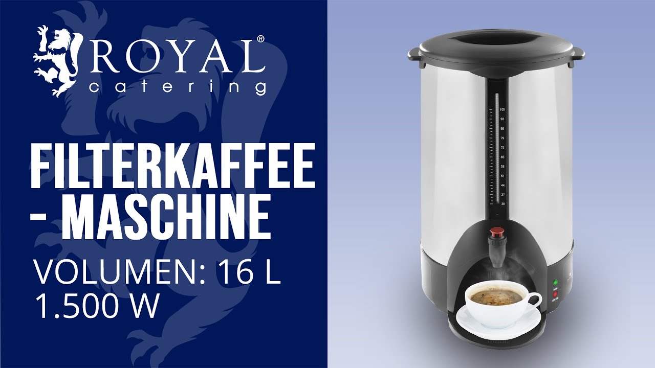 Filterkaffeemaschine Royal Catering RCKM20 Produktpräsentation YouTube