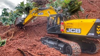 Story Line : RC Excavator JCB Model Making Road On Slope