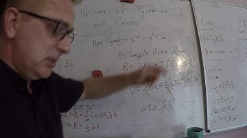 Geometry - 11.3a Volume of Pyramids and Cones