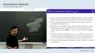 Autonomous systems: C-space and BUG algorithms