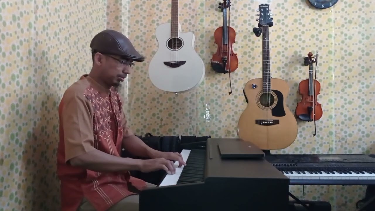 Soleram - Lagu Daerah Riau (karaoke+lirik) Do= C mayor. Live piano karaoke version