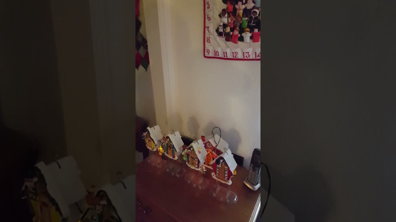 Amanda's beloved Christmas clocks