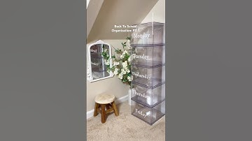 Epic Back to School Organization #shorts #backtoschool #organization #momhacks #momlife #closetgoals