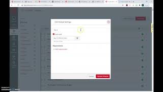 Information Setting or Editing Module Availability Dates News