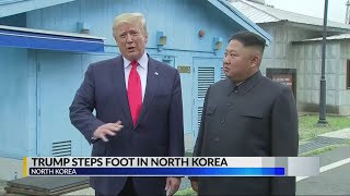 Trump steps foot in North Korea for first time