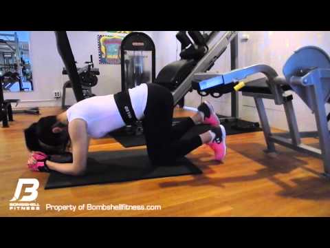 Bombshell Fitness - Donkey Kickbacks on Hamstring Curl Machine