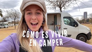 Así es un día normal cuando VIVES en una CAMPER  solo female van life