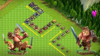 Clash Of Clan | Heroes Vs Cannon Level 1 To Max Level #foryou #gaming #clashofclans #funny