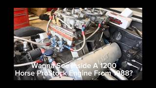 A Look Inside 80s ProStock Engine 1200 Horsepower N/A #horsepower #bigblock #highrpm #prostock