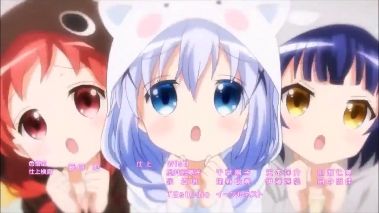 Gochuumon wa Usagi Desu Ka? Dance, AMV, 60 FPS