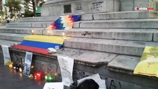 Colombianos protestan en Córdoba contra Iván Duque ( CórdobaTeVé )