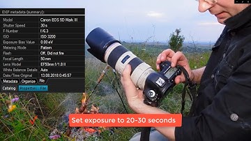 How to take pictures of Perseid Meteor Shower meteor and Comet. Tutorial with romantic. 2020