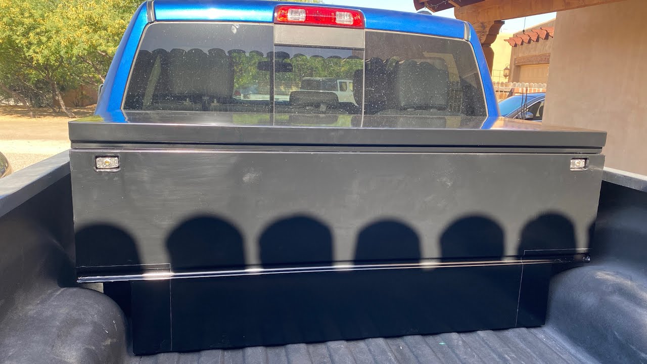 How to modify a 60” ridgid job box for truck bed YouTube