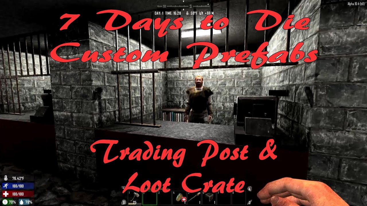 7DTD Custom Prefabs: New Trading Post and Loot Crate POIs